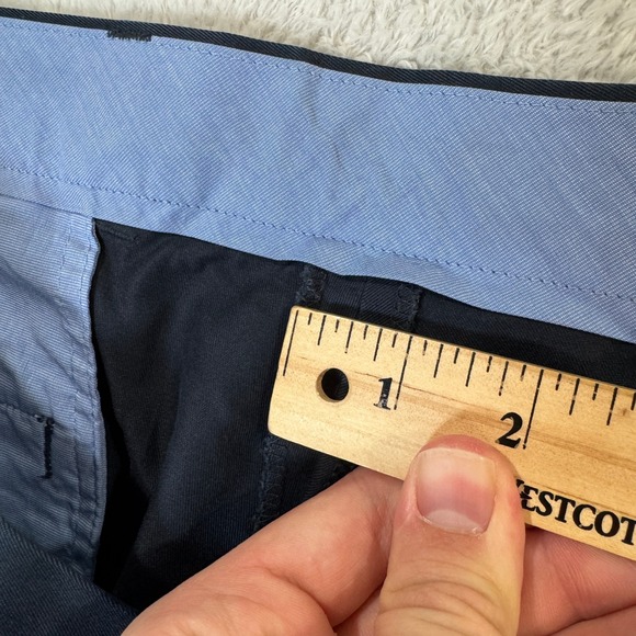 Brooks Brothers Lightweight Advantage Chino Clark Pants Mens 38x30 Navy Cotton - Picture 6 of 7